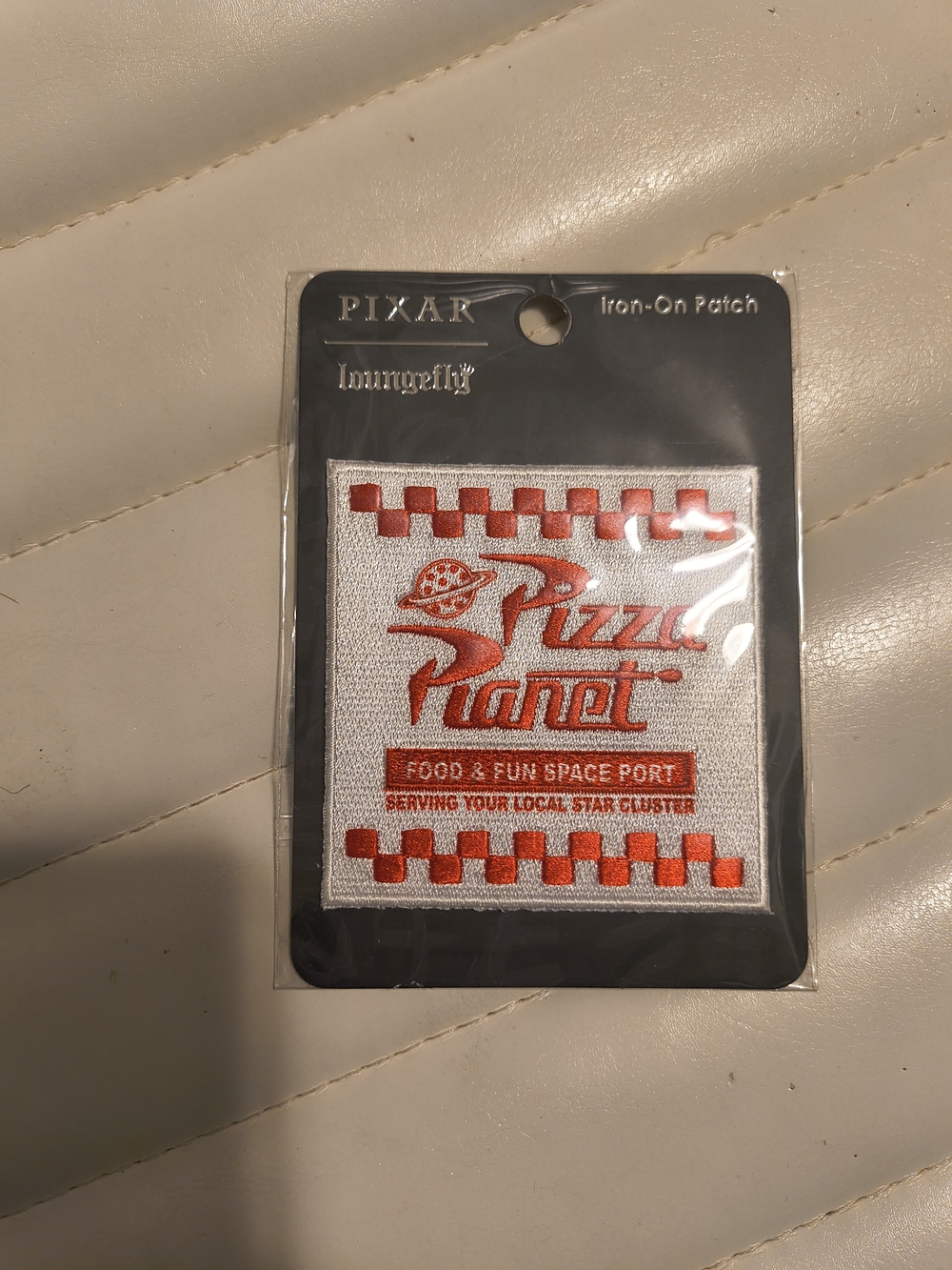 Loungefly Black Pixar Iron-On Patch Backing Card